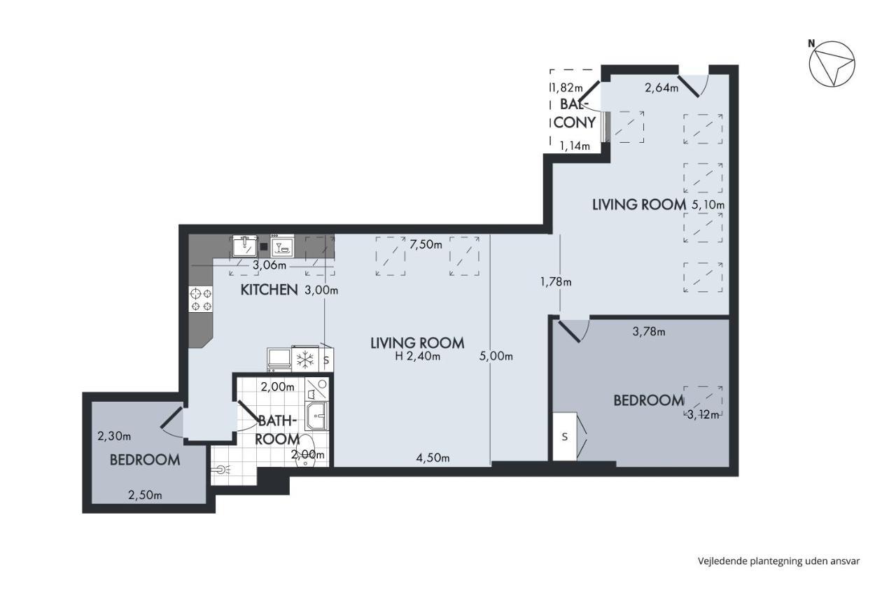 Sanders Leaves - Cute One-Bedroom Apartment With A Large Rooftop Terrace Copenaghen Esterno foto